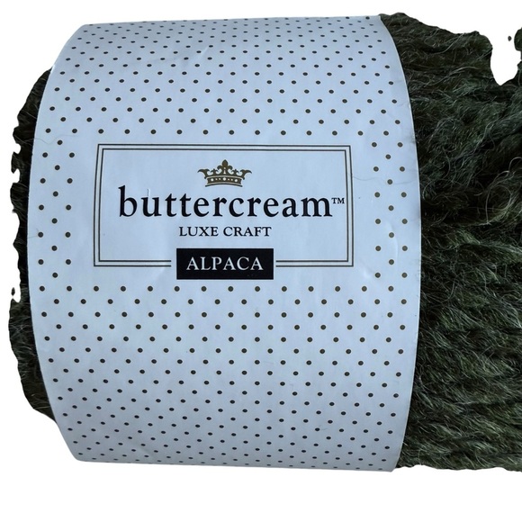 Buttercream Luxe Craft Alpaca Yarn Green Color 170g/6oz 130yds/118m - Picture 3 of 10